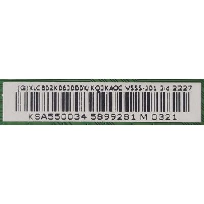 MAIN PARA TV VIZIO ORIGINAL 4K UHD HDR SMARTCAST / NUMERO DE PARTE XLCB02K063 / 715GB692-M0E-B00-004D / (G)XLCB02K063000X / PANEL TPT550WR-D126.L REV:S21D / DISPLAY ST5461D12-6 VER.2.2 / MODELO V555-J01 LTC3E7SY - Imagen 4